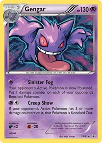 Gengar (Generations) (Cosmos Holo) - Lightly Played / BLE
