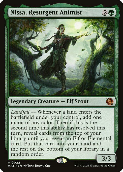 Nissa, Resurgent Animist (22) - Lightly Played / mat