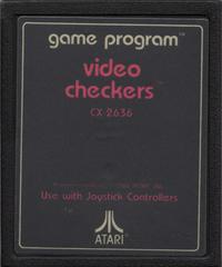 Video Checkers [Text Label] - Atari 2600 - Cartridge Only