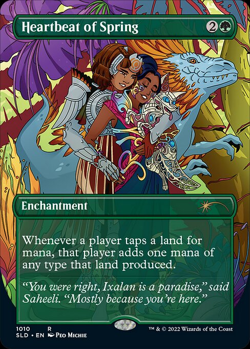 Heartbeat of Spring (1010) - BORDERLESS - FULL ART - Moderately Played / sld