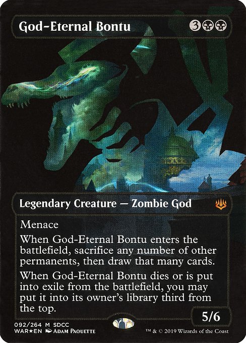God-Eternal Bontu (92) - BORDERLESS - Lightly Played / ps19