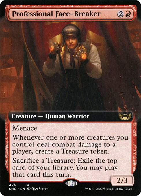 Professional Face-Breaker (426) - EXTENDED ART - Foil Lightly Played / snc