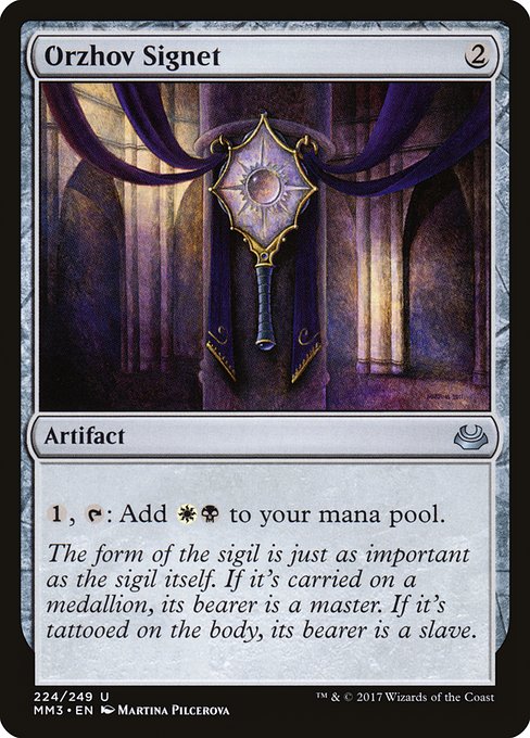 Orzhov Signet (224) - Lightly Played / mm3