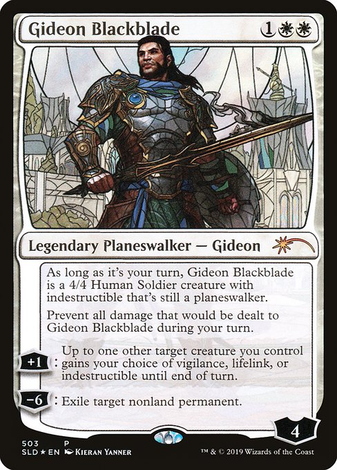 Gideon Blackblade (503) - Foil Lightly Played / sld