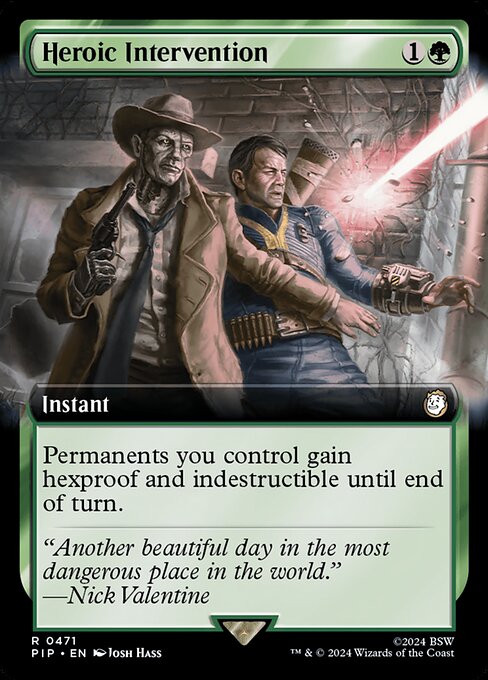 Heroic Intervention (471) - EXTENDED ART - Foil Lightly Played / pip