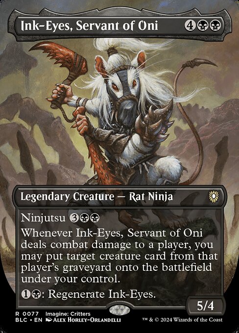 Ink-Eyes, Servant of Oni (77) - BORDERLESS - Lightly Played / blb