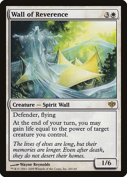 Wall of Reverence (20) - Moderately Played / con