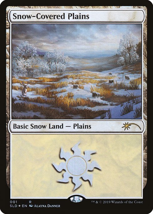Snow-Covered Plains (1) - Foil Lightly Played / sld