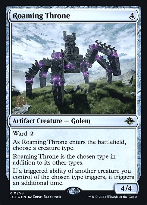 Roaming Throne (258s) - Foil Lightly Played / lci