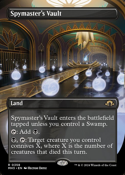 Spymaster's Vault (358) - BORDERLESS - Foil Lightly Played / mh3