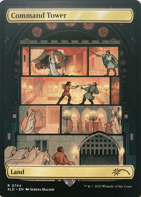 Command Tower (744) - FULL ART - Lightly Played / sld