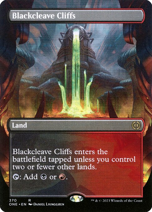 Blackcleave Cliffs (370) - BORDERLESS - Lightly Played / one