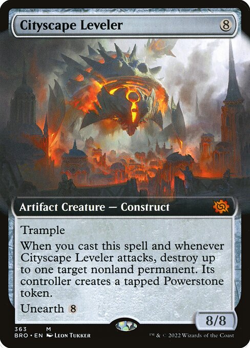Cityscape Leveler (363) - EXTENDED ART - Foil Lightly Played / bro