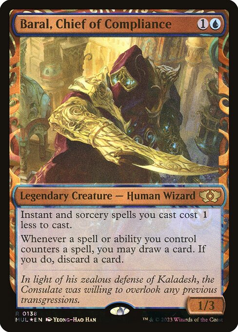 Baral, Chief of Compliance (138) - SHOWCASE - FULL ART - Foil Moderately Played / mom