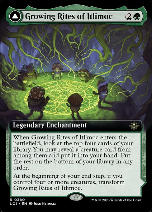 Growing Rites of Itlimoc // Itlimoc, Cradle of the Sun (380) - EXTENDED ART - Foil Lightly Played / lci