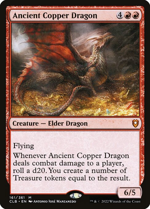 Ancient Copper Dragon (161) - Foil Lightly Played / clb