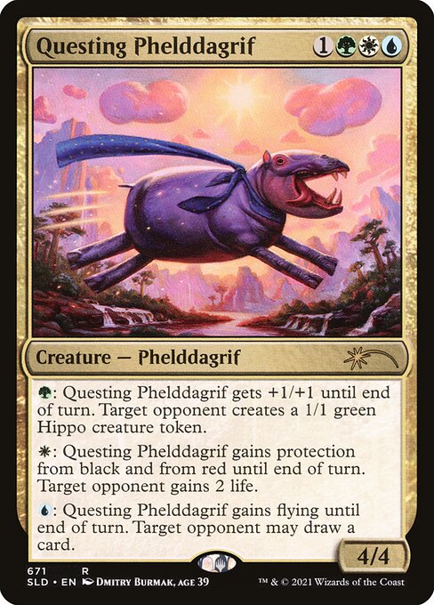 Questing Phelddagrif (671) - Foil Lightly Played / sld