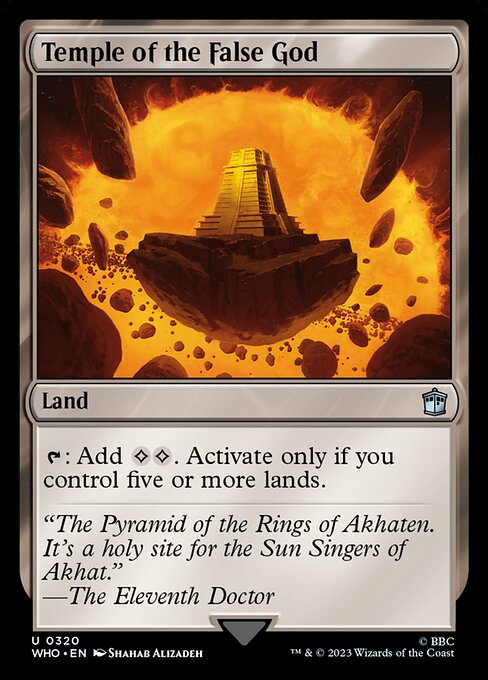 Temple of the False God (320) - Foil Lightly Played / who