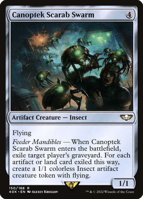 Canoptek Scarab Swarm (150) - Lightly Played / 40k
