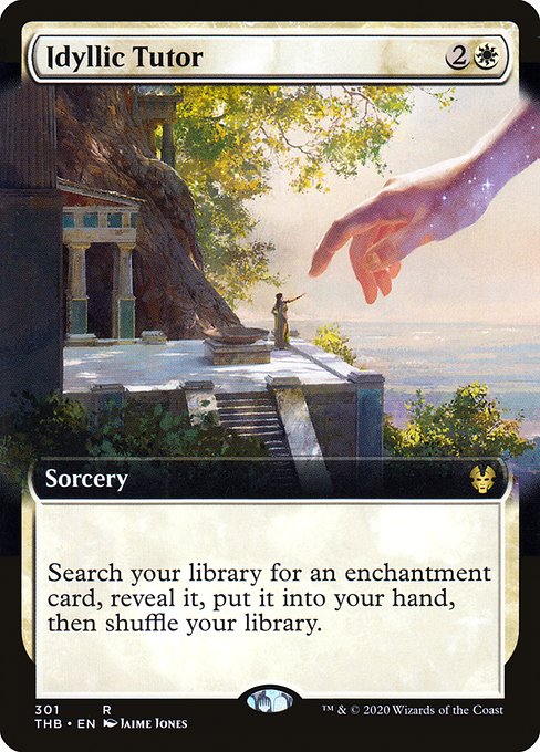 Idyllic Tutor (301) - EXTENDED ART - Lightly Played / thb