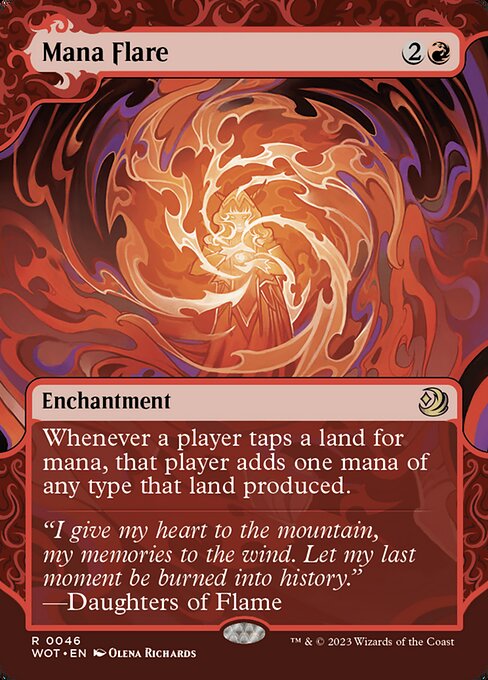 Mana Flare (46) - BORDERLESS - Lightly Played / woe