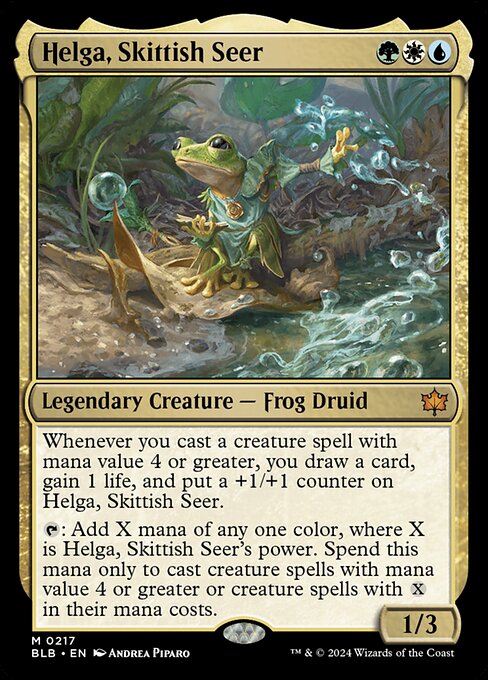 Helga, Skittish Seer (217) - Lightly Played / blb