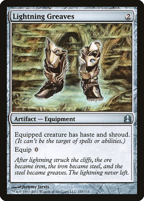 Lightning Greaves (253) - Moderately Played / cmd