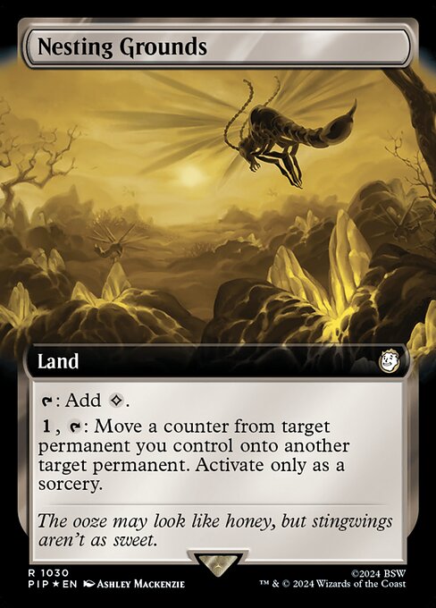 Nesting Grounds (1030) - EXTENDED ART - Foil Lightly Played / pip