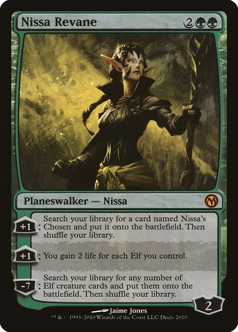 Nissa Revane (2) - Foil Heavily Played / pdp10