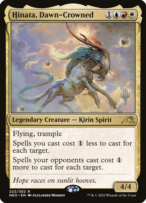 Hinata, Dawn-Crowned (222p) - Foil Lightly Played / neo