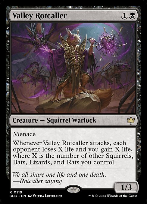 Valley Rotcaller (119) - Foil Lightly Played / blb