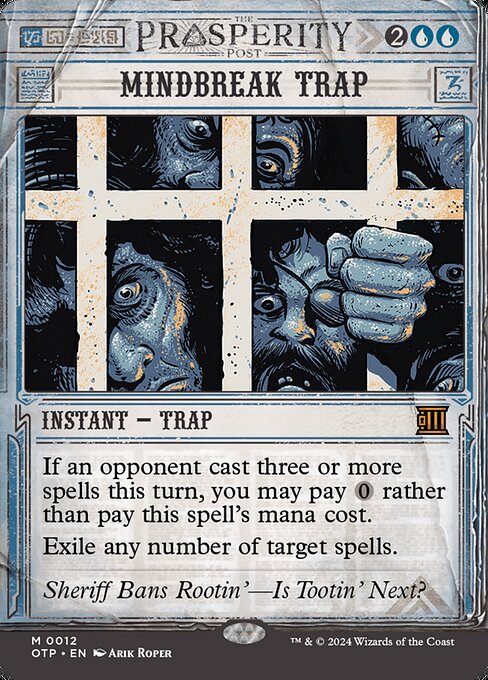 Mindbreak Trap (12) - BORDERLESS - Foil Lightly Played / otj