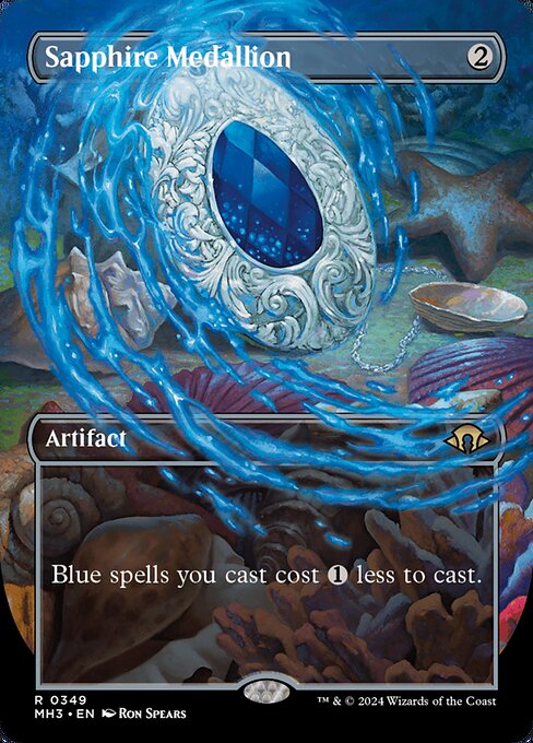 Sapphire Medallion (349) - BORDERLESS - Lightly Played / mh3
