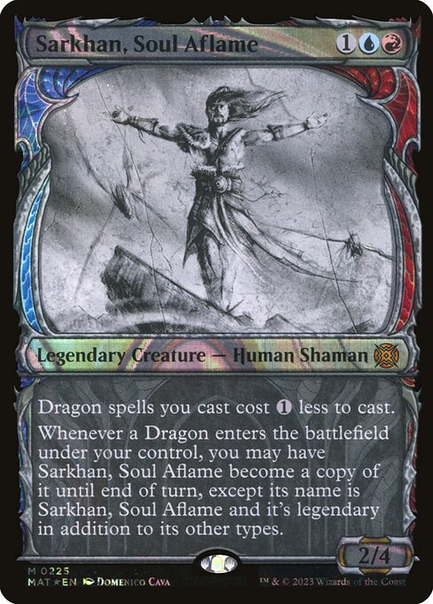 Sarkhan, Soul Aflame (225) - SHOWCASE - Foil Damaged / mat