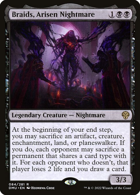 Braids, Arisen Nightmare (84) - Foil Lightly Played / dmu
