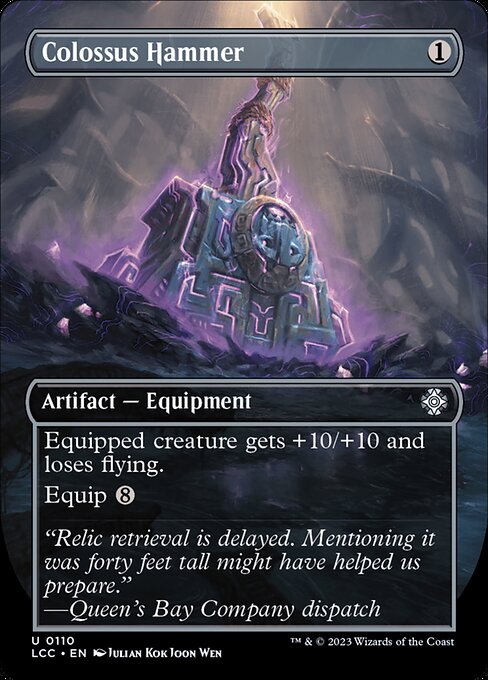 Colossus Hammer (110) - BORDERLESS - Foil Lightly Played / lci