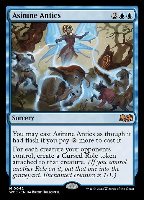 Asinine Antics (42) - Foil Lightly Played / woe