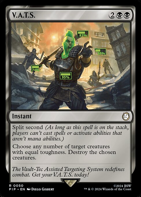 V.A.T.S. (50) - Foil Moderately Played / pip