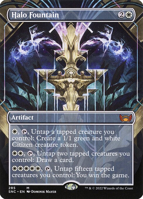 Halo Fountain (285) - BORDERLESS - Foil Lightly Played / snc