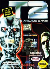 T2 The Arcade Game [Cardboard Box] - Sega Genesis - Used w/ Box & Manual