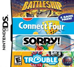 Battleship / Connect Four / Sorry / Trouble - Nintendo DS - Game Only