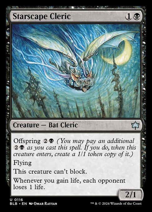 Starscape Cleric (116) - Foil Lightly Played / blb