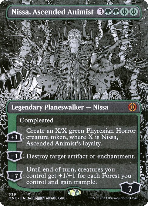 Nissa, Ascended Animist (339) - BORDERLESS - Lightly Played / one