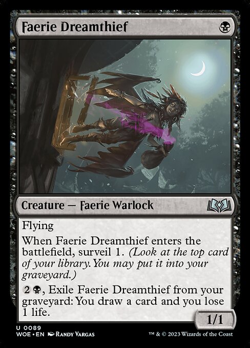 Faerie Dreamthief (89) - Moderately Played / woe