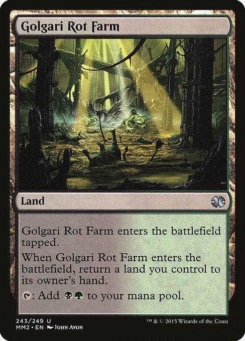 Golgari Rot Farm (243) - Moderately Played / mm2