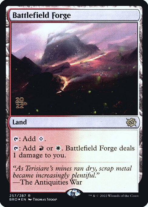 Battlefield Forge (257s) - Foil Lightly Played / bro