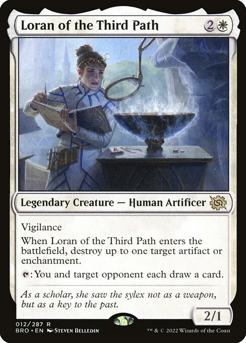 Loran of the Third Path (12) - Foil Moderately Played / bro