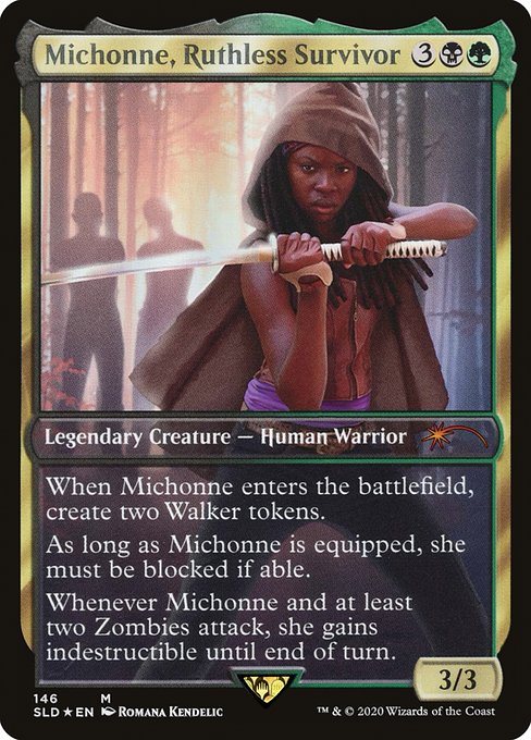 Enkira, Hostile Scavenger (146) - FULL ART - Foil Lightly Played / sld