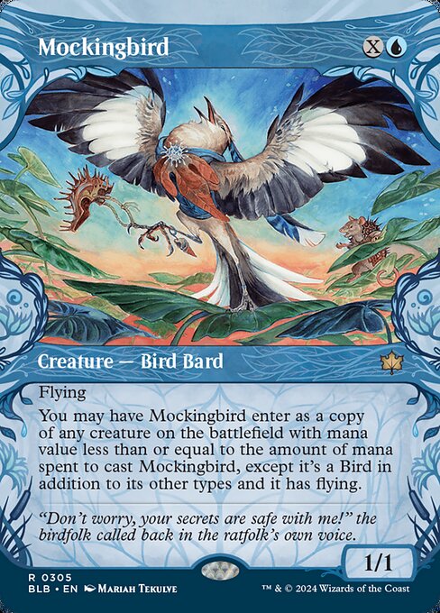 Mockingbird (305) - BORDERLESS - Foil Lightly Played / blb