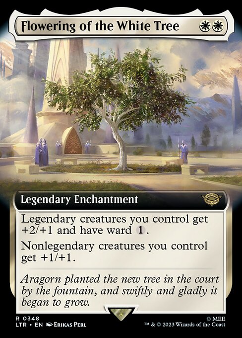 Flowering of the White Tree (348) - EXTENDED ART - Lightly Played / ltr